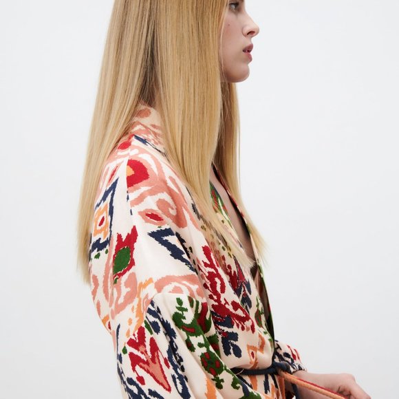 ZARA | Printed Pocket Kimono - Picture 4 of 8